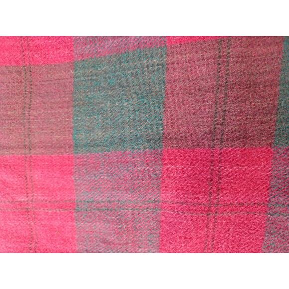 Goouch Red And Green Flannel Zip Up Jacket Checkered Size Large - Picture 13 of 13